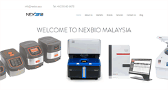 Desktop Screenshot of nexbio.asia