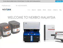 Tablet Screenshot of nexbio.asia